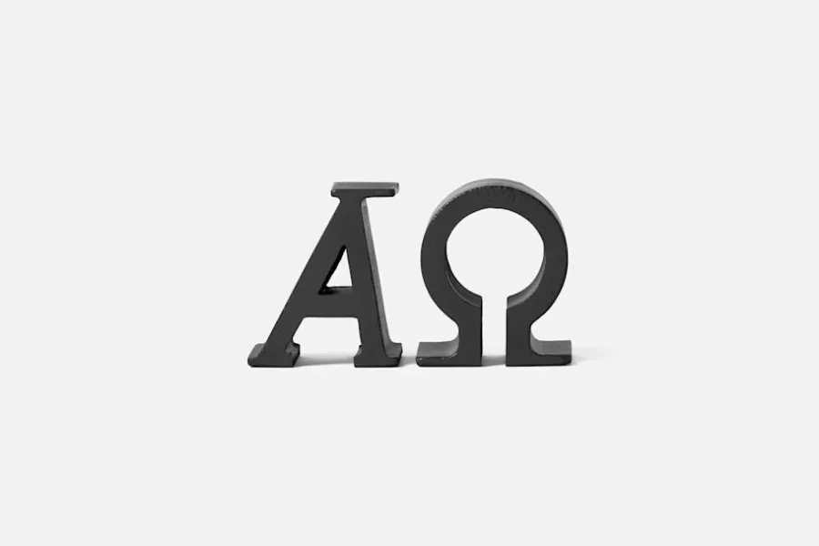 Josef Frank Bokstöd Alfa Omega* Dekorationsdetaljer