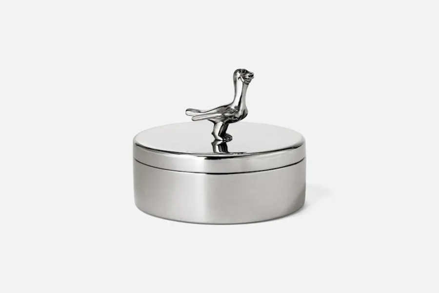 Svenskt Tenn Burk med Fågel* Dekorationsdetaljer|Tenndekorationer