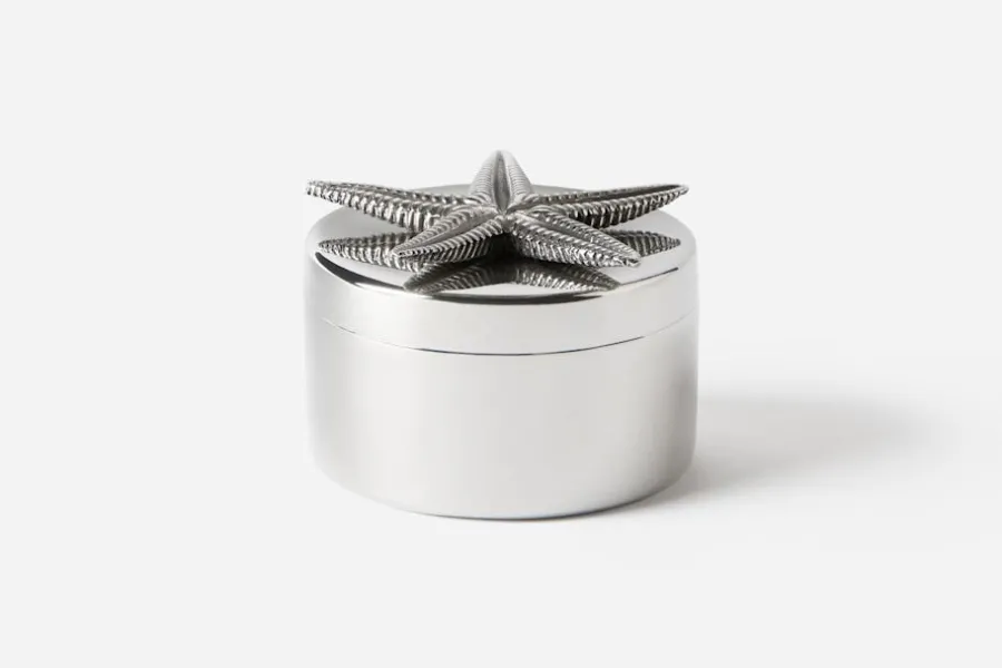 Svenskt Tenn Burk Sjöstjärna* Dekorationsdetaljer|Tenndekorationer