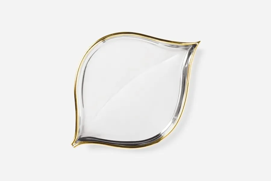 Björn Trägårdh Fat Löv med Mässingskant* Dekorationsdetaljer|Dukningsdetaljer