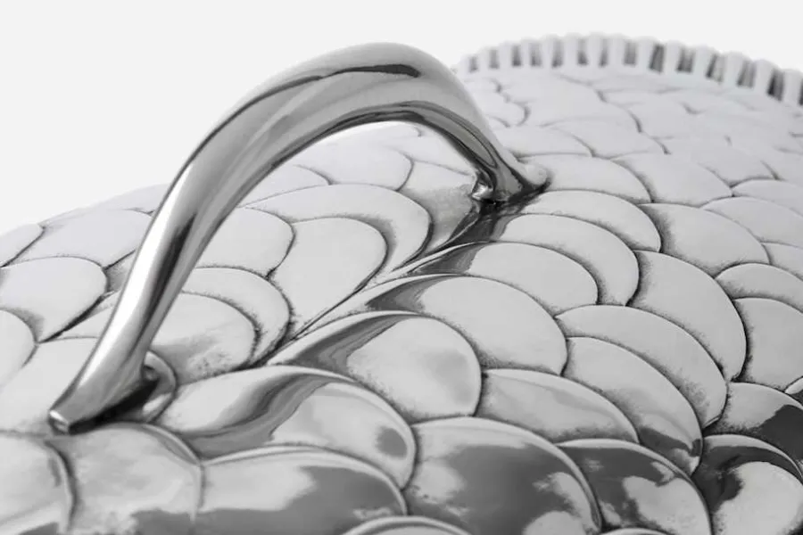 Björn Trägårdh Fiskfat* Dukningsdetaljer I Tenn|Tenndekorationer