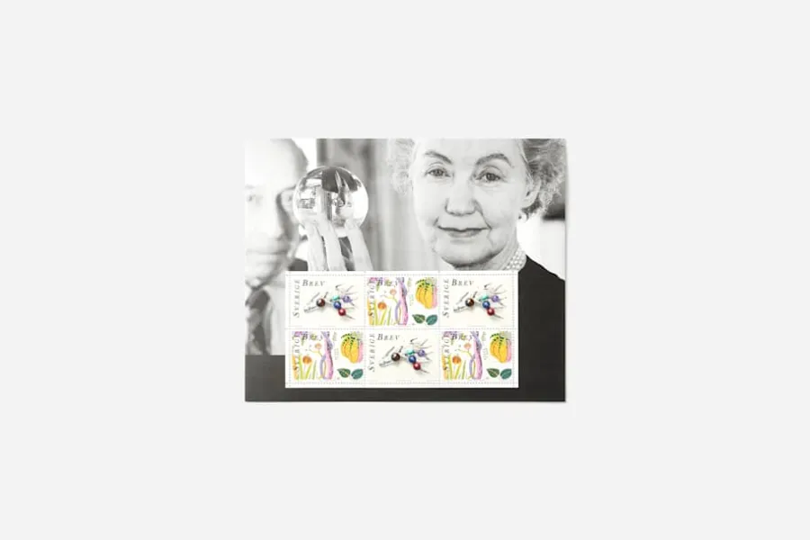 Tom Hedqvist Frimärken Souvenirark Svenskt Tenn* Block & Gåvokort