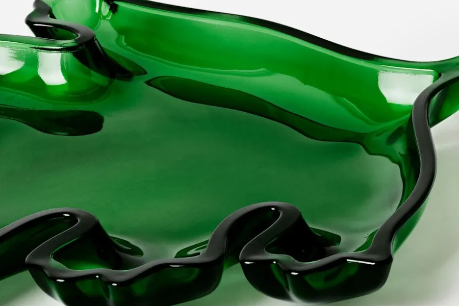 Svenskt Tenn Glasassiett Löv* Dekorationsdetaljer|Dukningsdetaljer