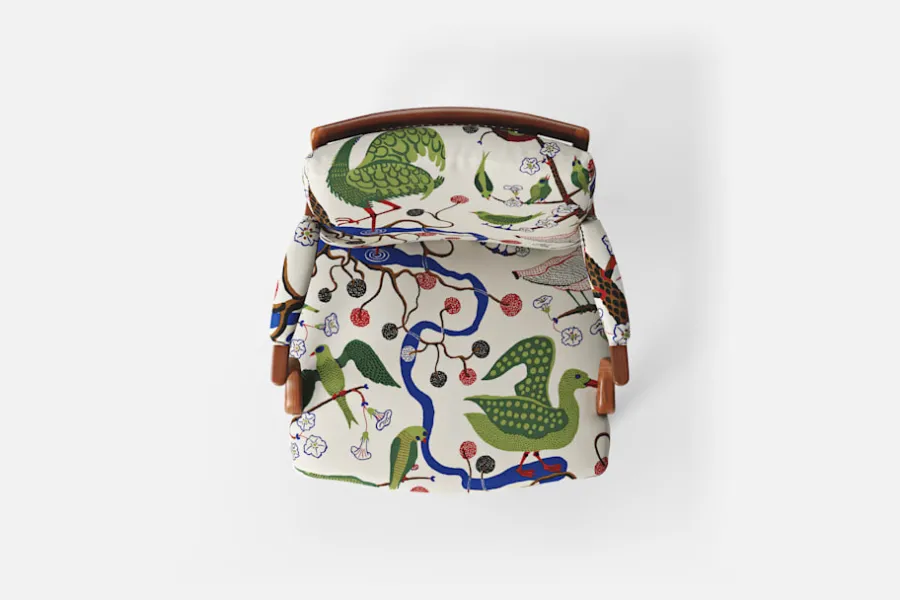 Josef Frank Karmstol 969 Kederband Sitthöjd 47 cm* Fåtöljer|Karmstolar