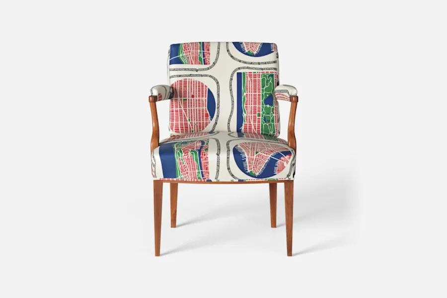 Josef Frank Karmstol 969 Kederband Sitthöjd 47 cm* Fåtöljer|Karmstolar