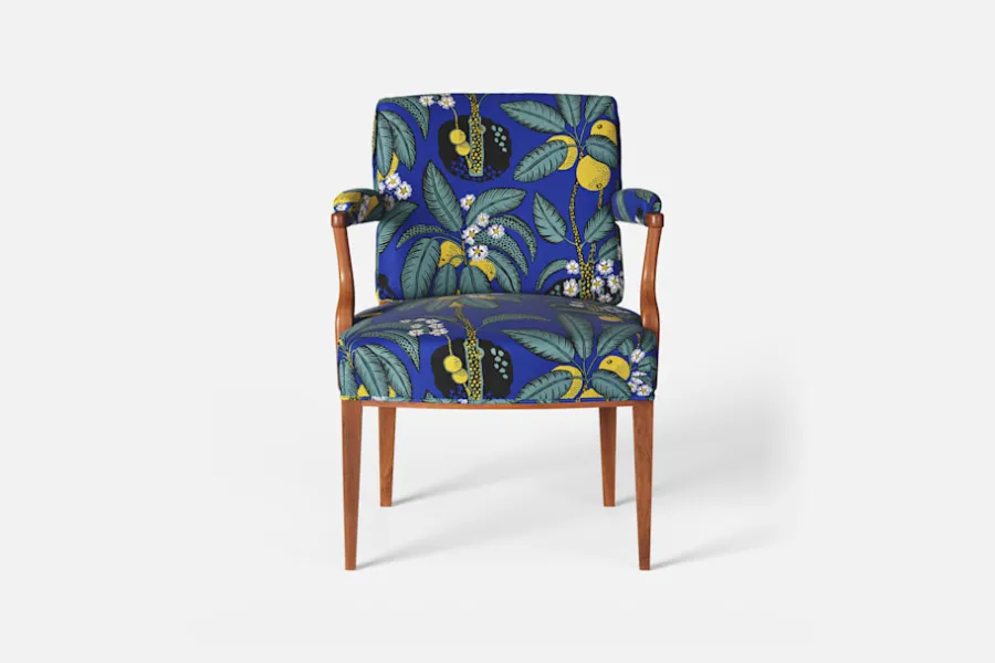 Josef Frank Karmstol 969 Kederband Sitthöjd 47 cm* Fåtöljer|Karmstolar