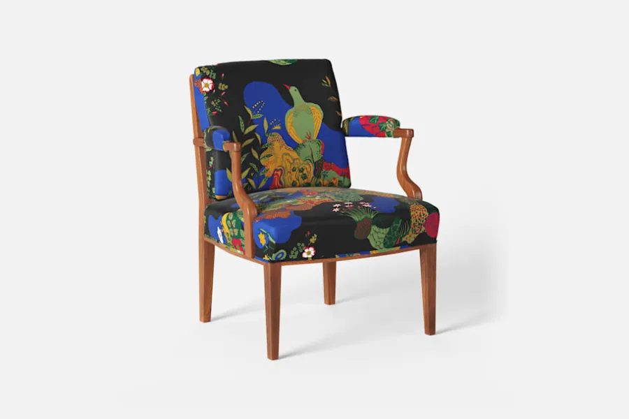 Josef Frank Karmstol 969 Kederband Sitthöjd 43 cm* Karmstolar