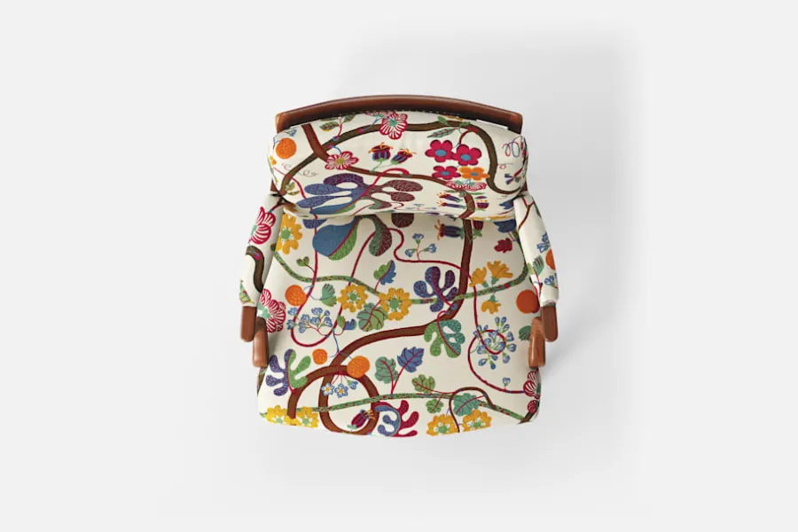 Josef Frank Karmstol 969 Kederband Sitthöjd 43 cm* Karmstolar