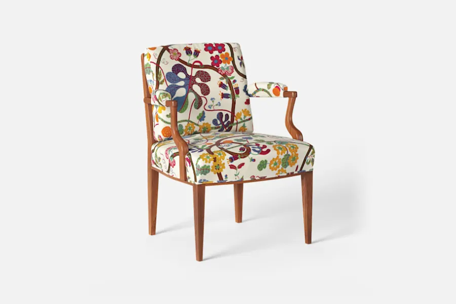 Josef Frank Karmstol 969 Kederband Sitthöjd 47 cm* Fåtöljer|Karmstolar