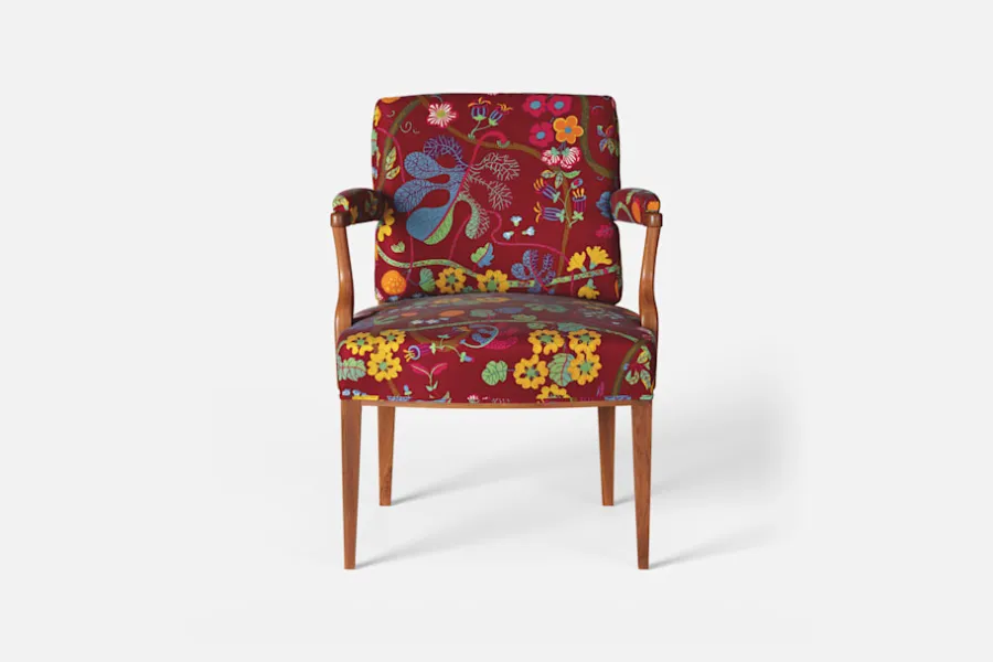 Josef Frank Karmstol 969 Kederband Sitthöjd 47 cm* Fåtöljer|Karmstolar