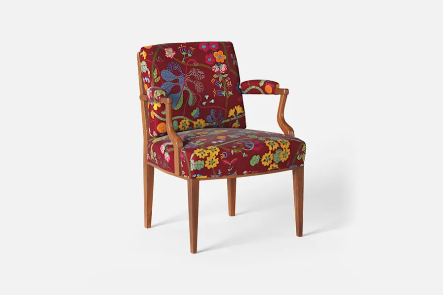 Josef Frank Karmstol 969 Kederband Sitthöjd 47 cm* Fåtöljer|Karmstolar