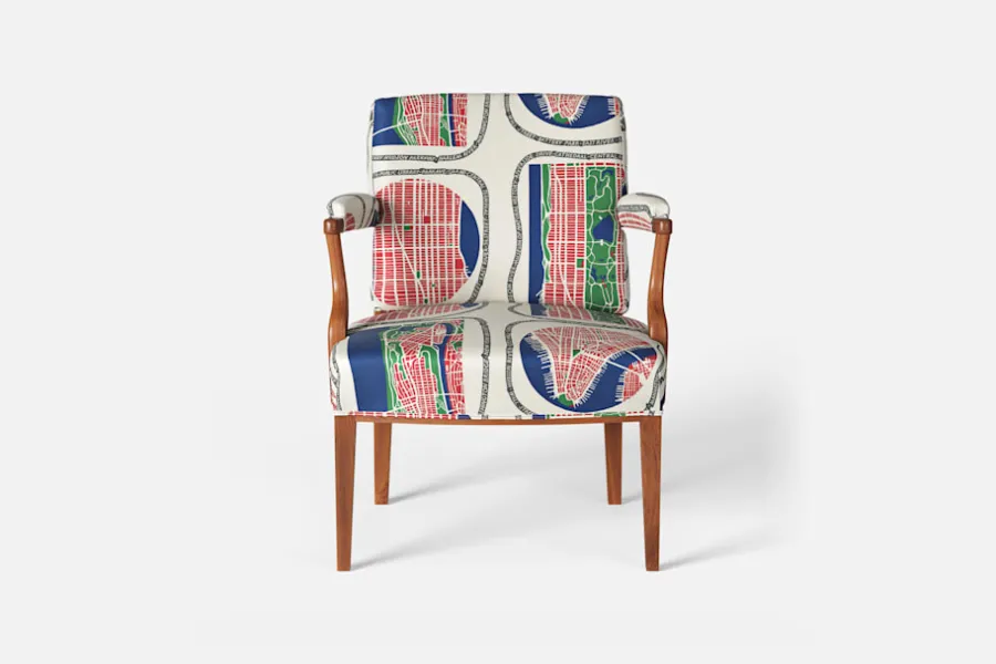 Josef Frank Karmstol 969 Kederband Sitthöjd 43 cm* Karmstolar