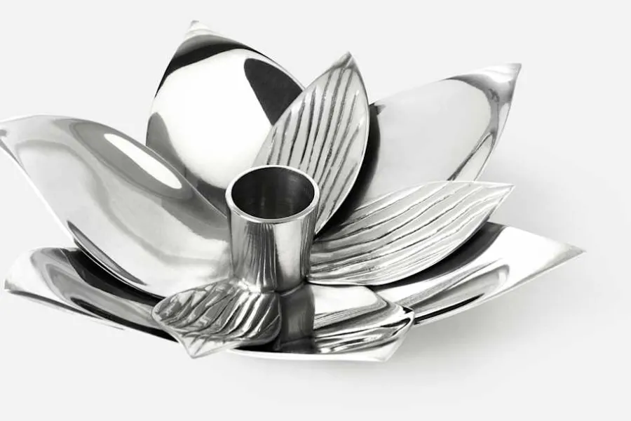 Björn Trägårdh Ljusstake Lotus* Ljusstakar & Ljuslyktor|Tennljusstakar