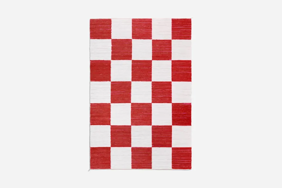 Margit Thorén Matta Dubbelbindning Schackruta* Mattor