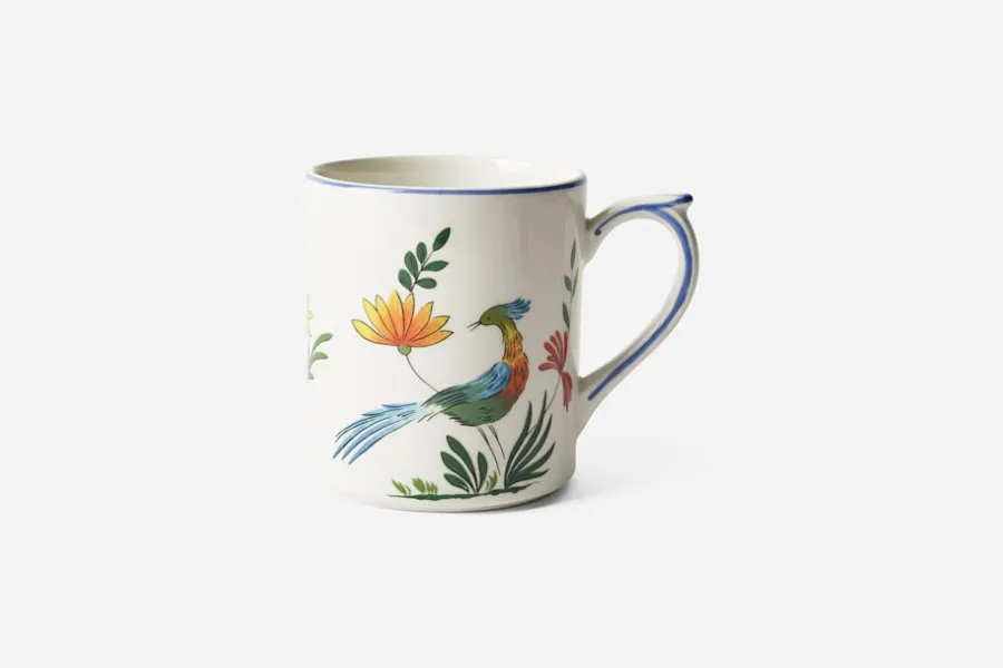 Gien Mugg Oiseaux de Paradis* Glas & Koppar