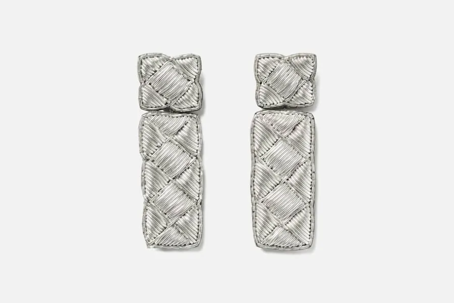 Sophia 203 Örhänge Puffig Ruta* Smycken