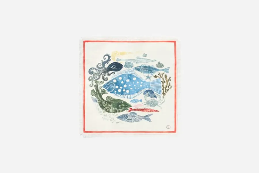 Charlotte Lynggaard Servett Circling Fish* Servetter & Servettställ|Kök & Dukningstextil