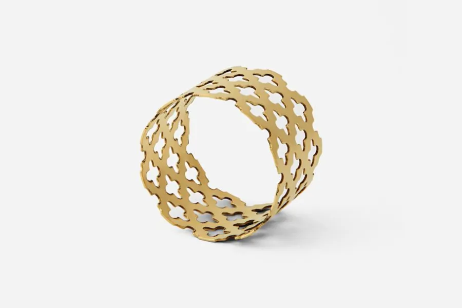 Sara Szyber Servettring Klöver* Dukningsdetaljer|Servetter & Servettställ