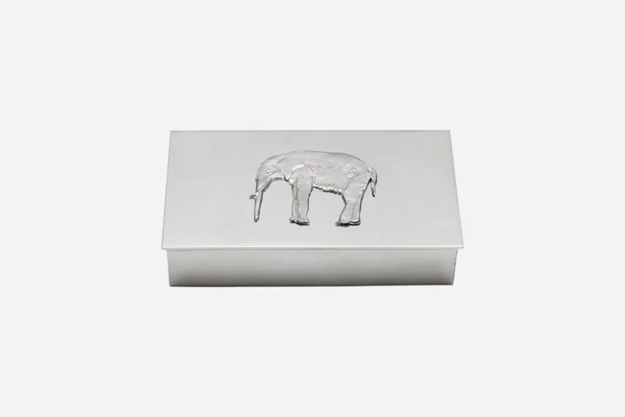 Svenskt Tenn Skrin med Lock Elefant* Dekorationsdetaljer|Tenndekorationer