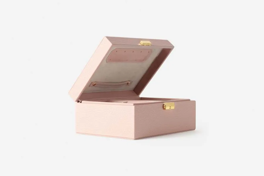 Svenskt Tenn Smyckeskrin Präglat Skinn* Smyckesförvaring