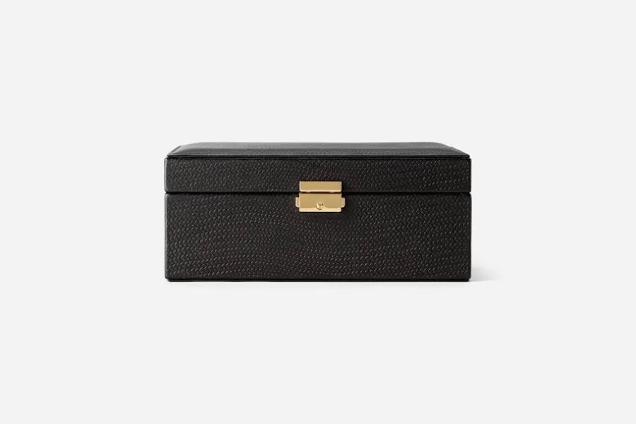 Svenskt Tenn Smyckeskrin Präglat Skinn* Smyckesförvaring