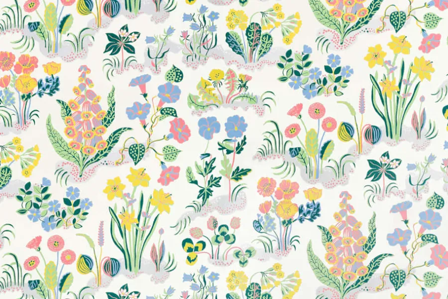 Josef Frank Tapet Aurora* Mönstrade Tapeter