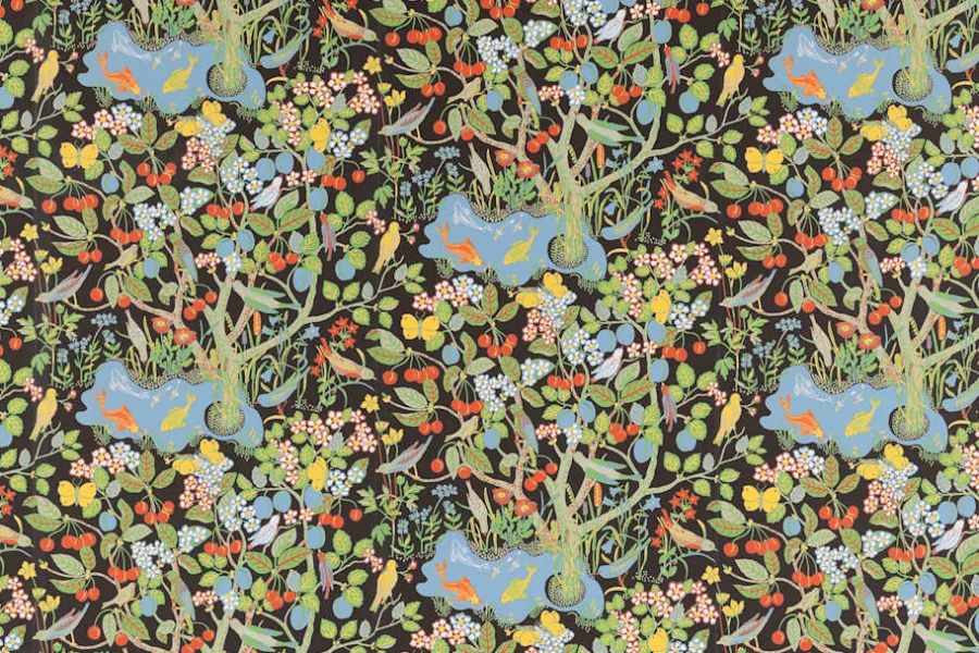 Josef Frank Tapet Paradiset* Mönstrade Tapeter