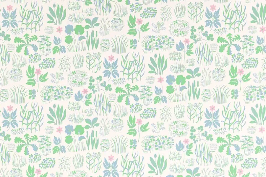 Josef Frank Tapet Söndagsmorgon* Mönstrade Tapeter