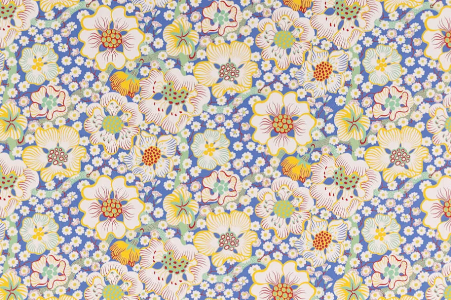 Josef Frank Tapetprov Eldblomman* Tapetprover