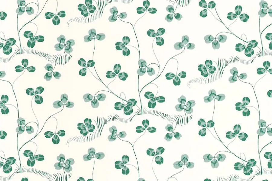 Josef Frank Tapetprov Klöverblad* Tapetprover