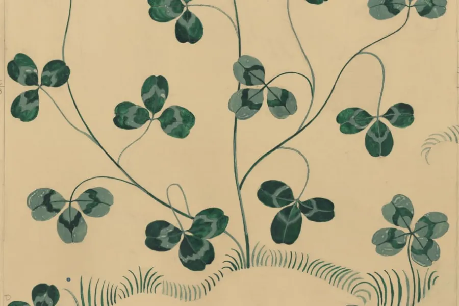 Josef Frank Tapetprov Klöverblad* Tapetprover