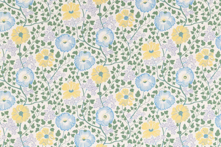 Josef Frank Tapetprov Sagoträdet* Tapetprover|Mönstrade Tapeter