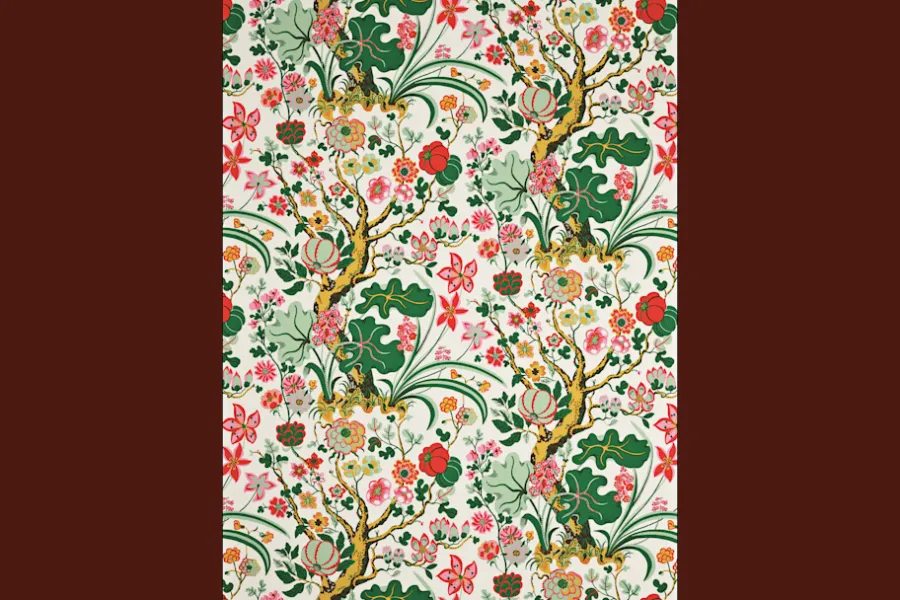 Josef Frank Textil Träd I Blom* Tyg På Metervara