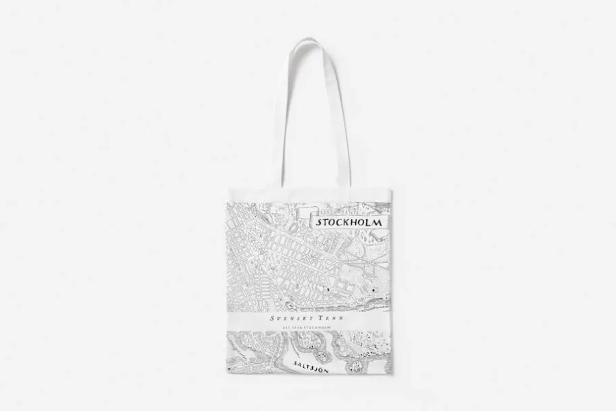 Svenskt Tenn Tote Bag Stockholmskartan* Väskor