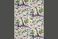 Josef Frank Tygprov Gröna Fåglar* Tygprover|Tyg På Metervara