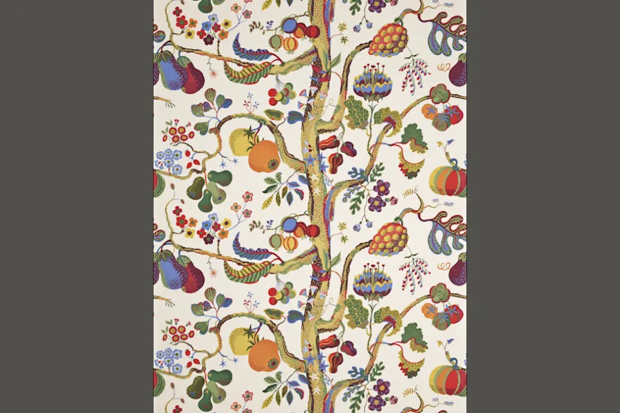 Josef Frank Tygprov Vegetable Tree* Tygprover|Tyg På Metervara