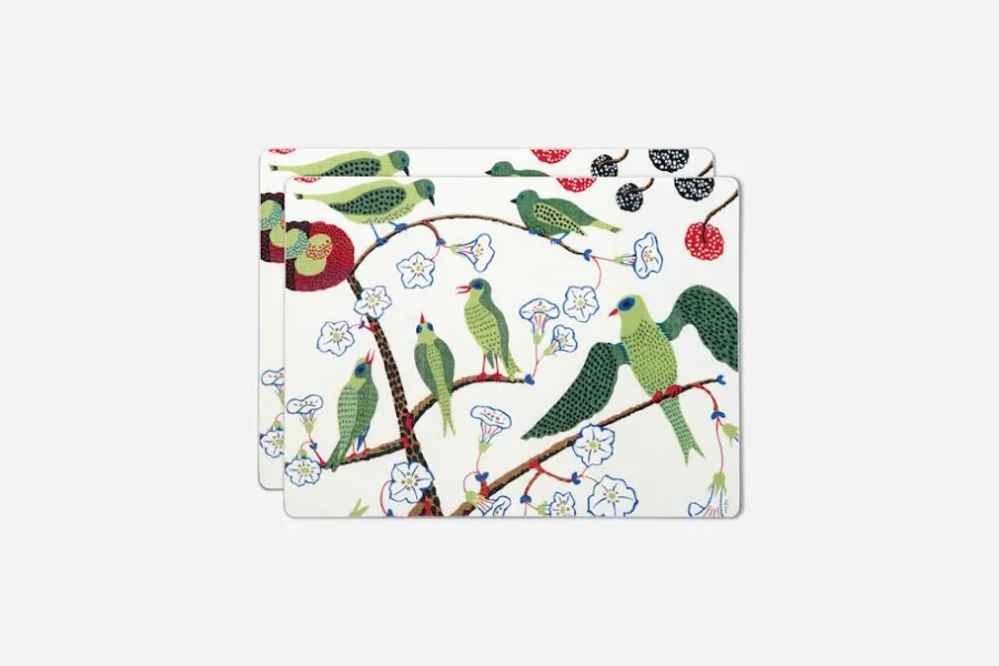 Josef Frank/Svenskt Tenn Underlägg Gröna Fåglar* Underlägg & Tabletter