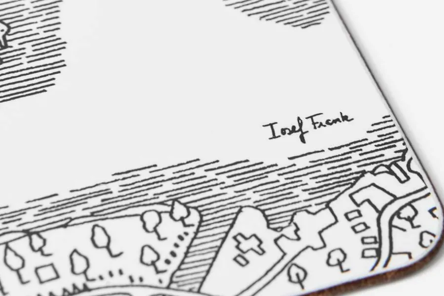 Josef Frank/Svenskt Tenn Underlägg Stockholmskartan* Underlägg & Tabletter