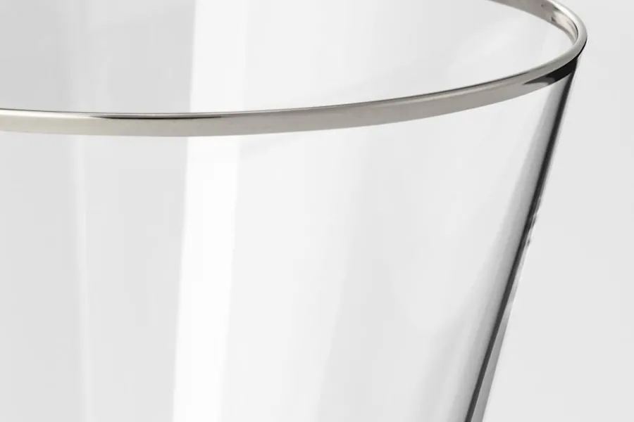 Svenskt Tenn Vinglas Silverkant* Glas & Koppar